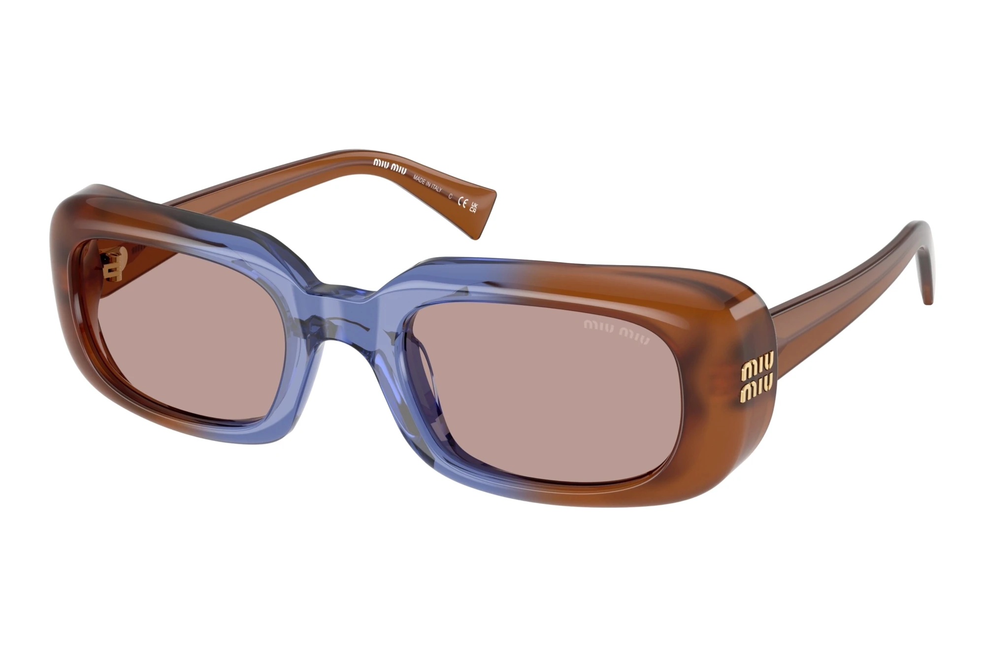 Miu Miu   MU B13S 22R20I Light Purple BrownOpal Brown/Blue/Opal Brown