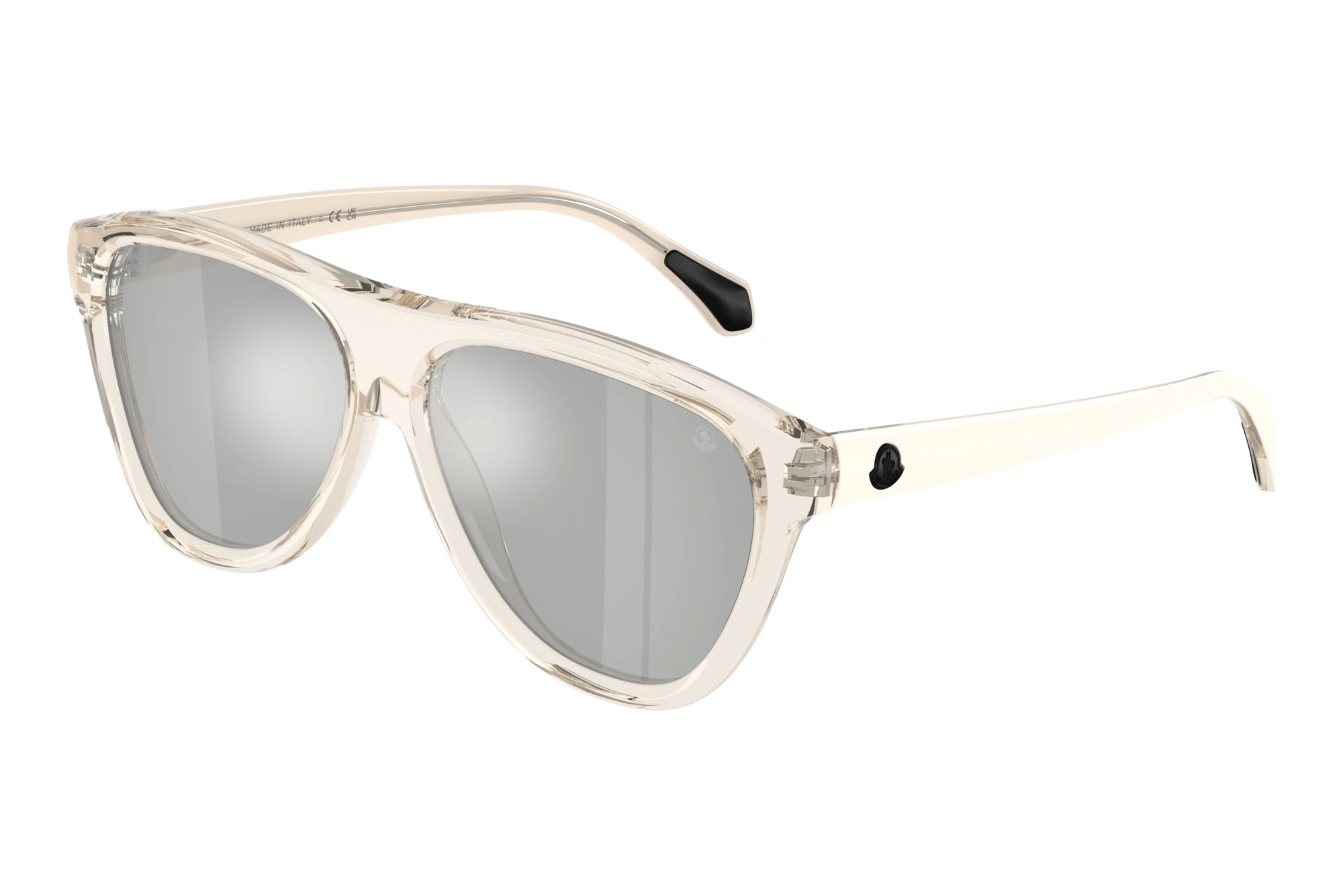 Moncler   ME6025U 30037I Mirror SilverTransparent Butter