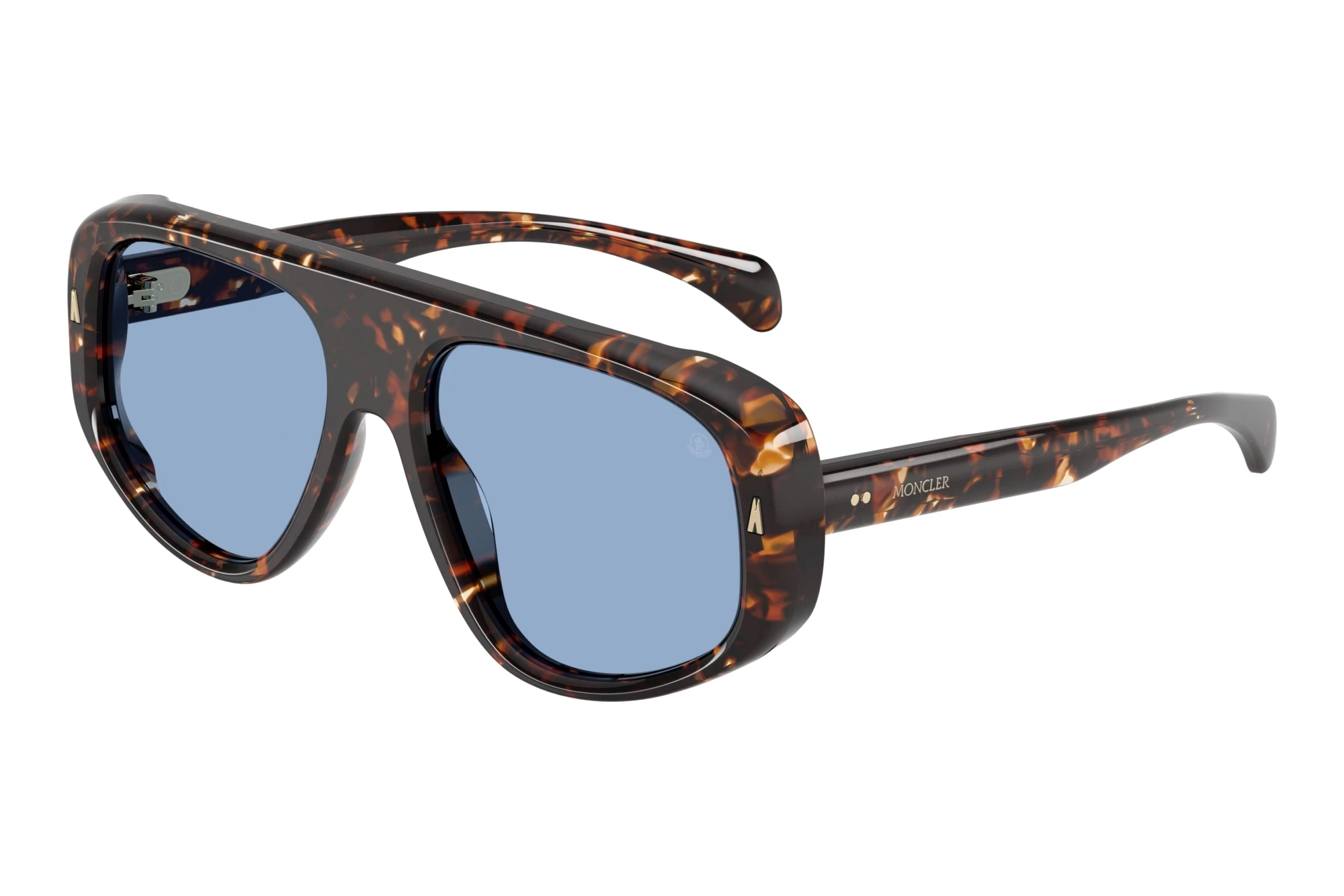 Moncler   ME6035U 304880 Solid Light BlueShiny Butter Havana