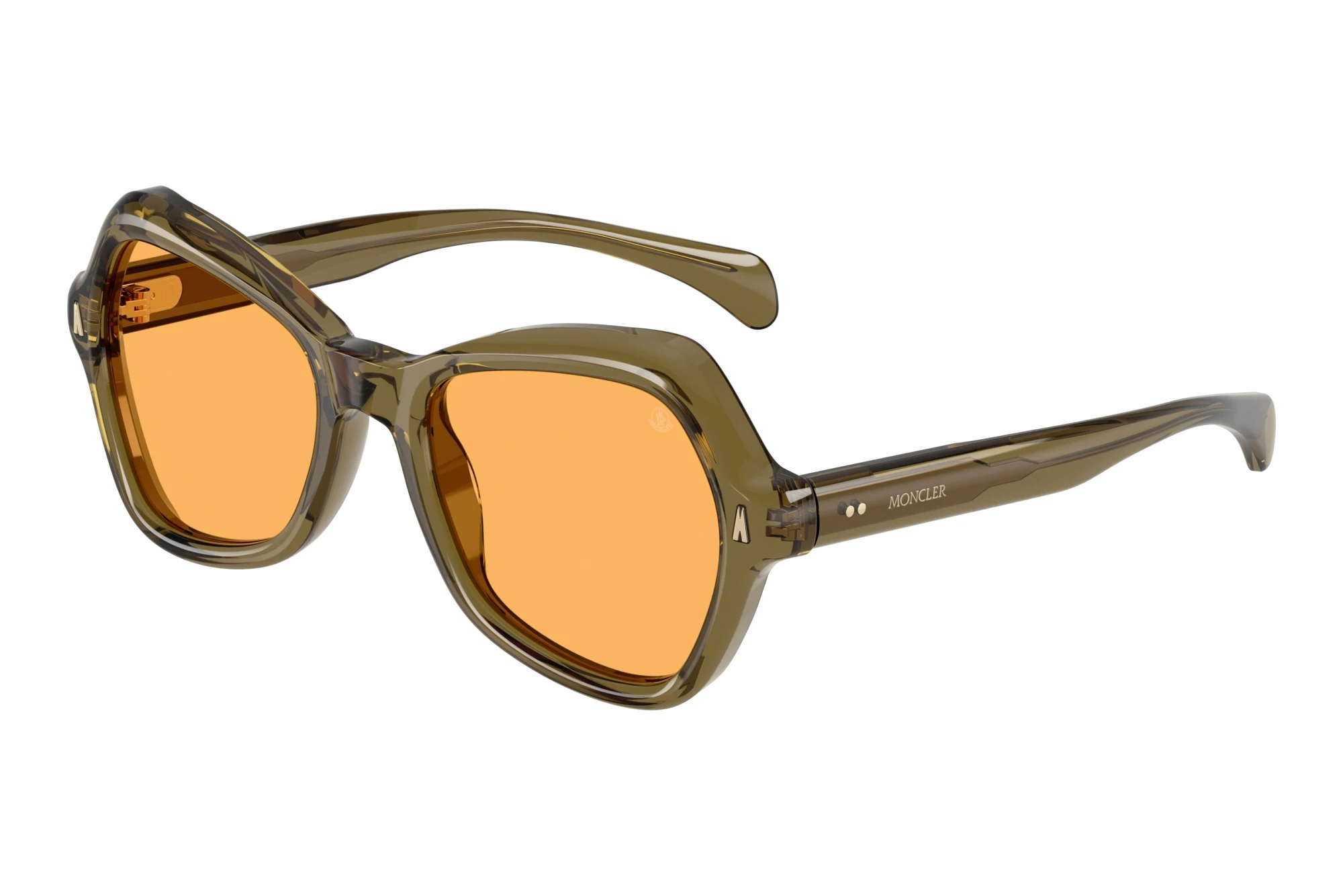 Moncler   ME6036U 304985 Solid MustardShiny Olive Green