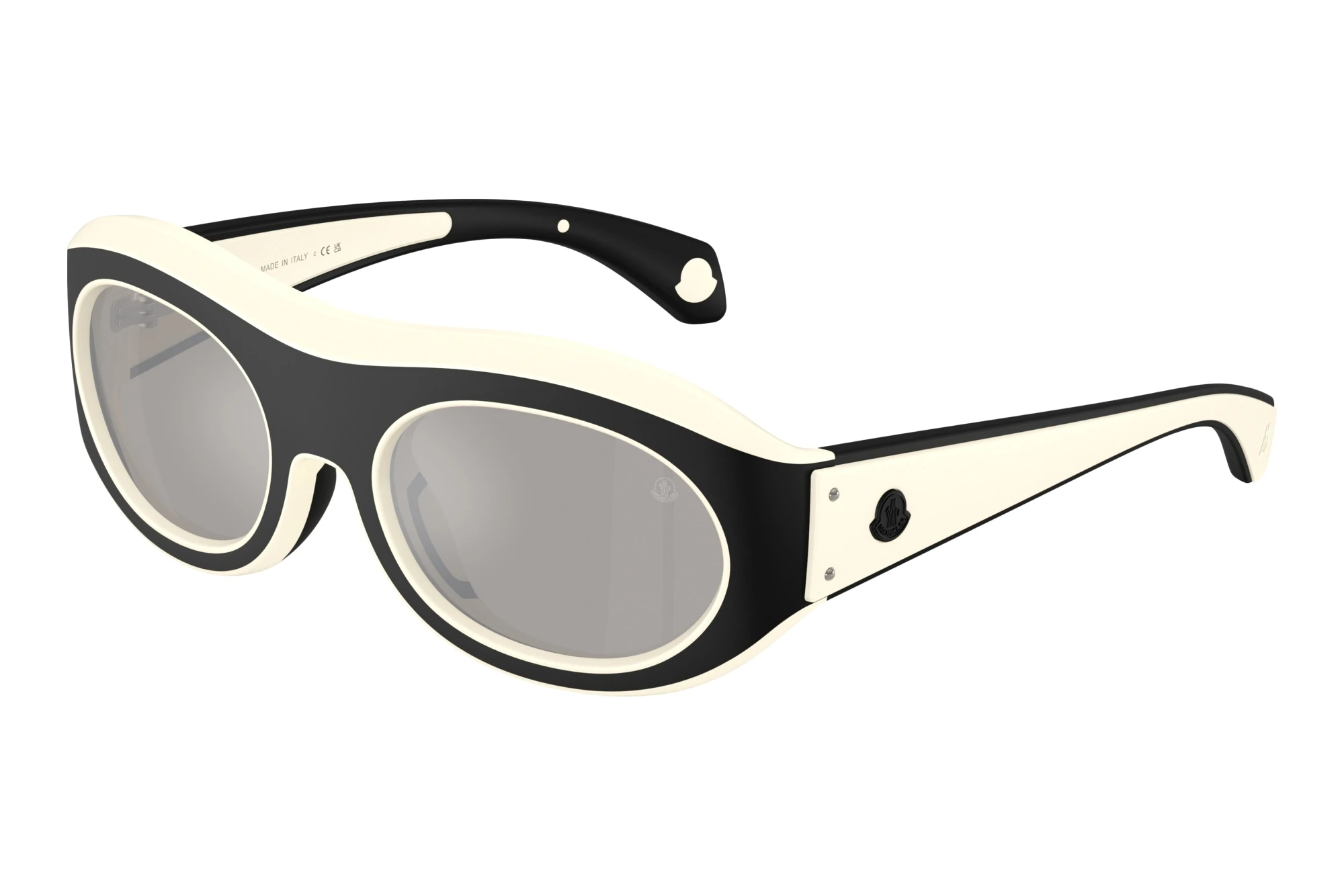 Moncler   ME8015U 50026G Mirror SilverMatte Butter/Matte Black