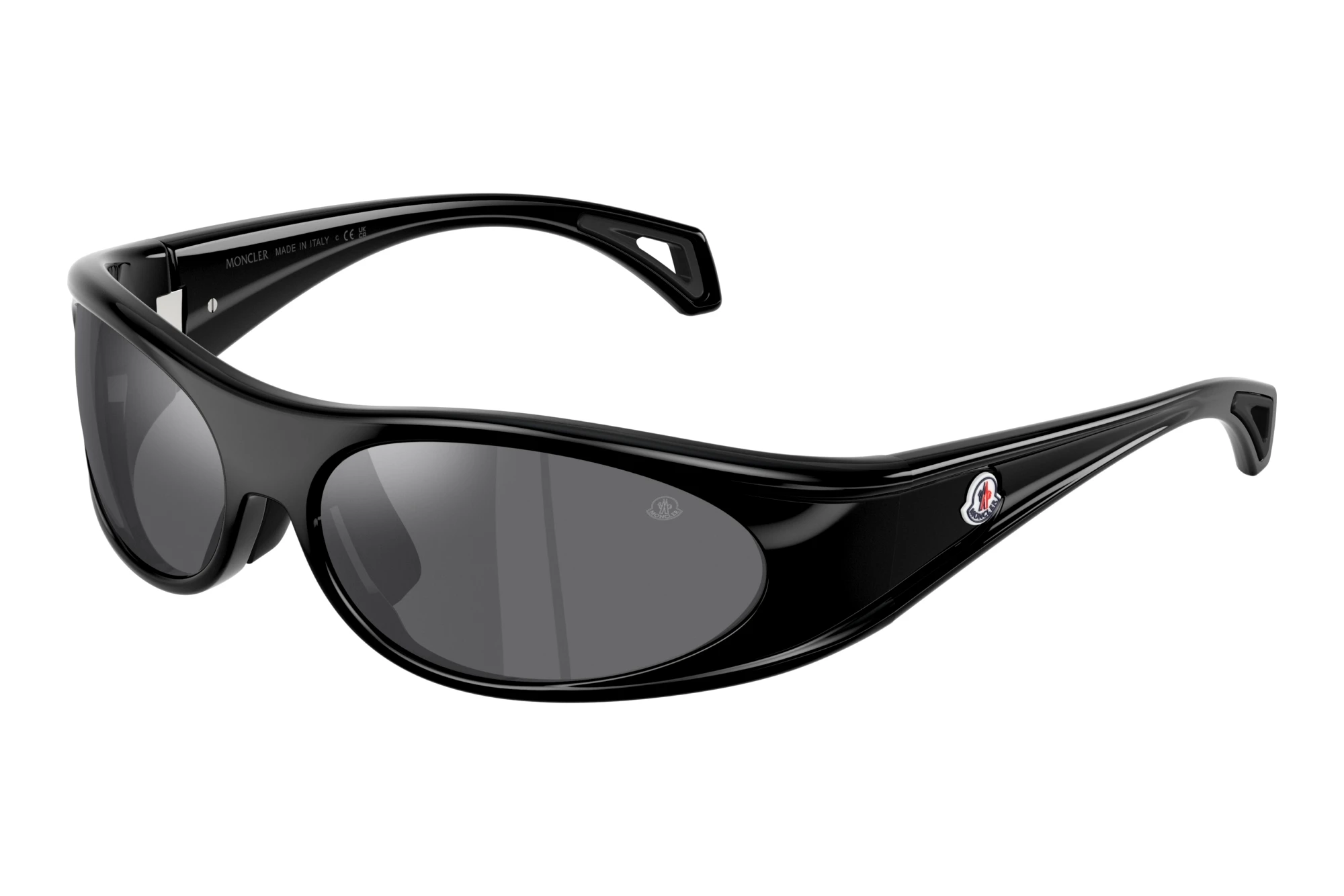 Moncler   ME8021 50016G Dark Grey Mirror SilverShiny Black