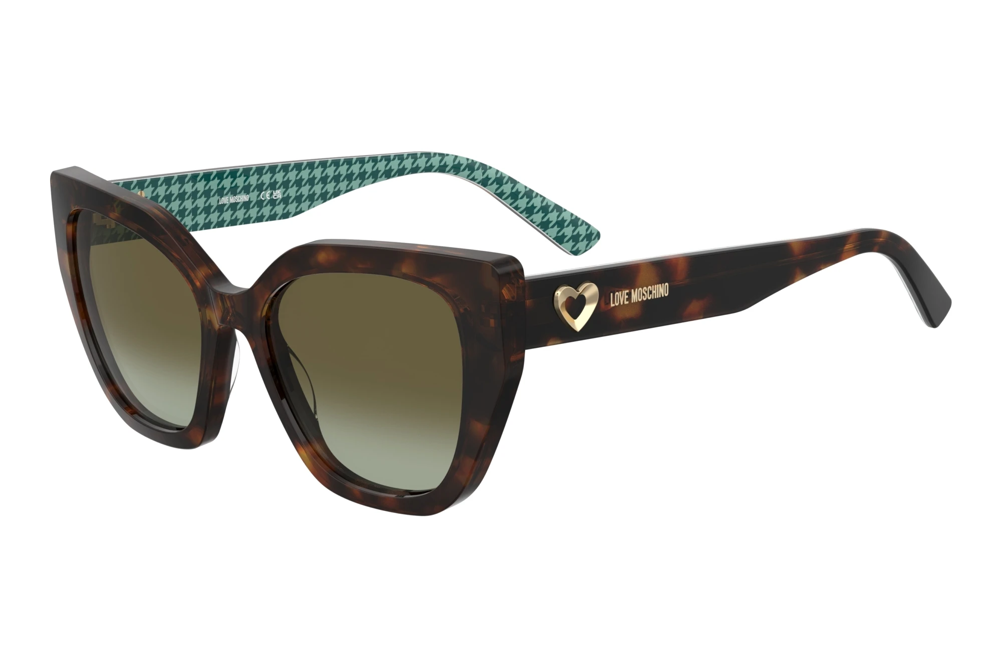 Moschino   MOL098/S 2VM/BC BROWN GREEN DEGRADE'HAVANA PATTERN