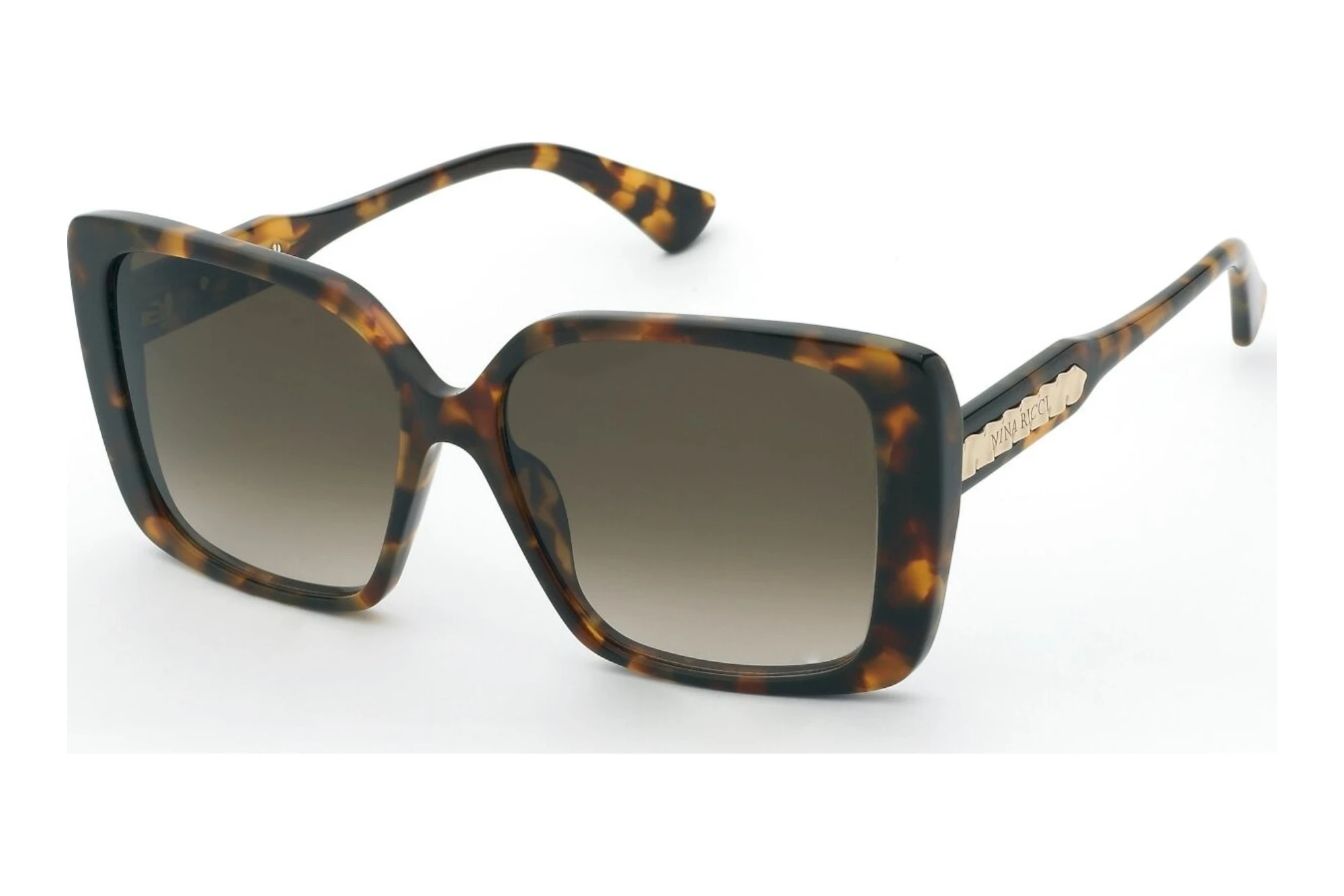 Nina Ricci   SNR462 0745 BROWN GRADIENTSHINY HAVANA