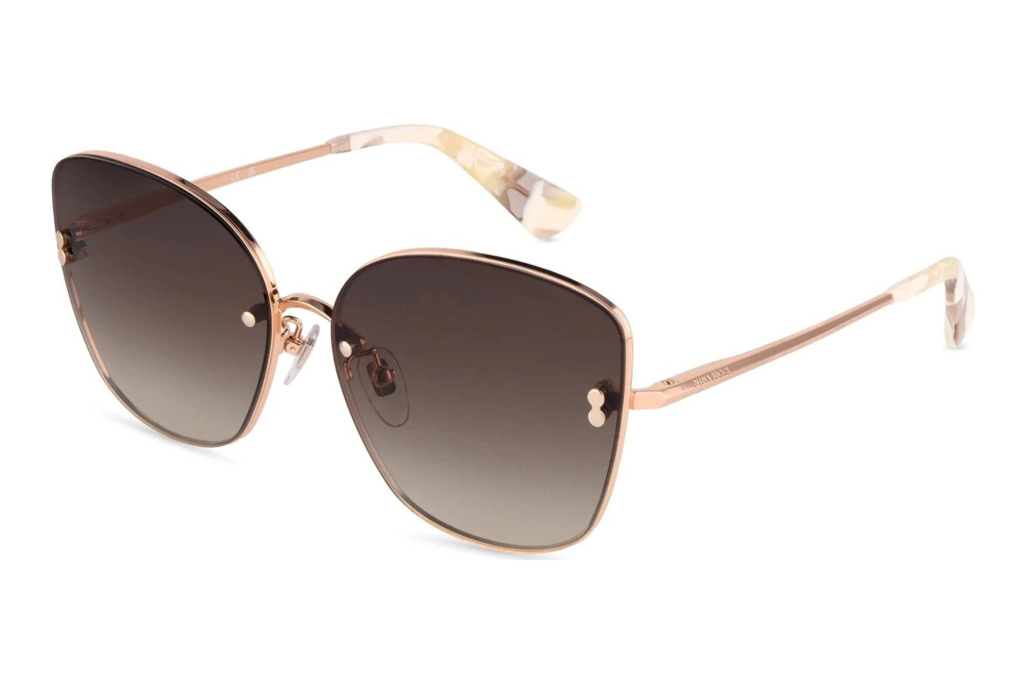 Nina Ricci   SNR493 08FC BROWN GRADIENT BROWNSHINY COPPER GOLD