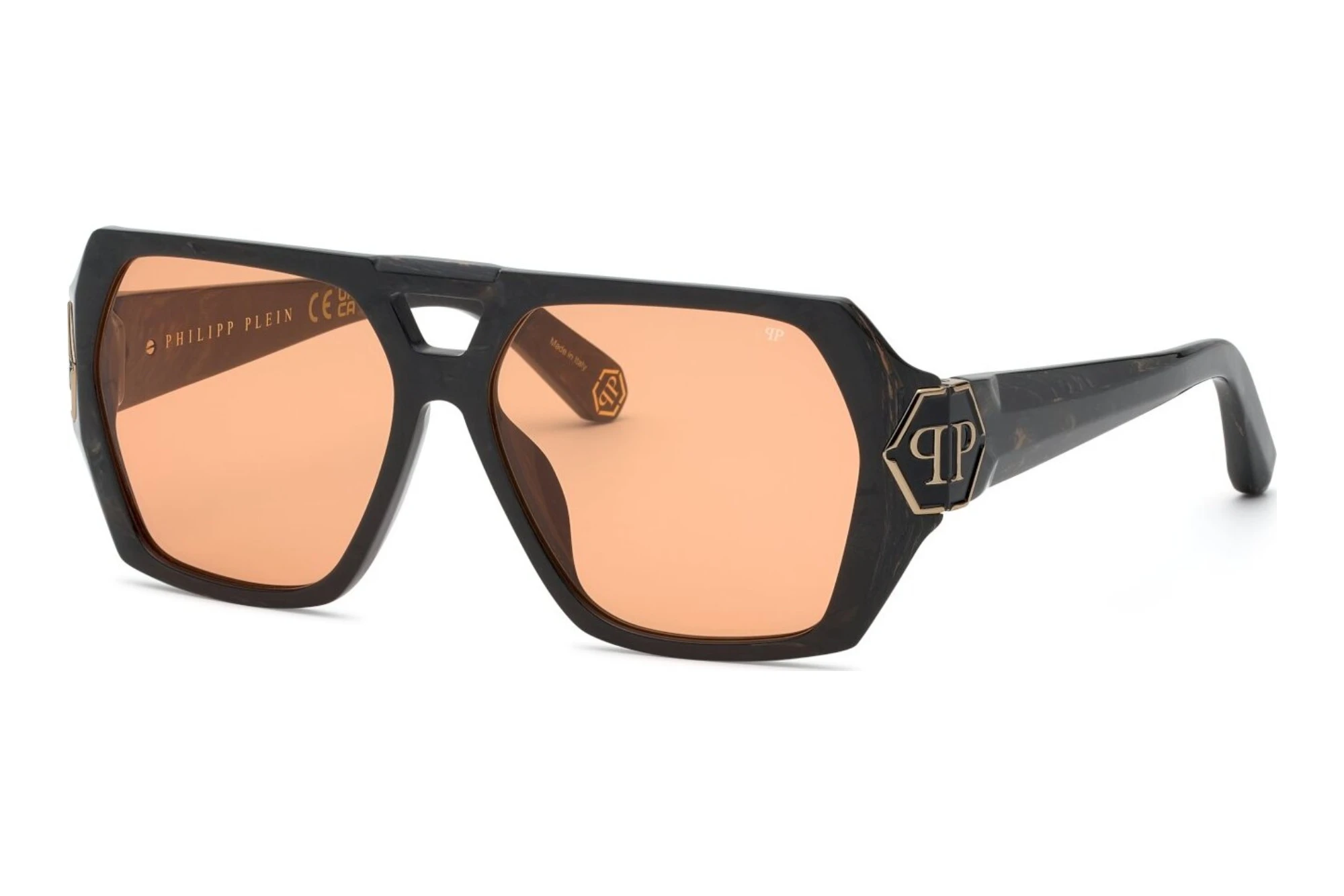 Philipp Plein   SPP238M 0Z21 ORANGEMARBLED BLACK