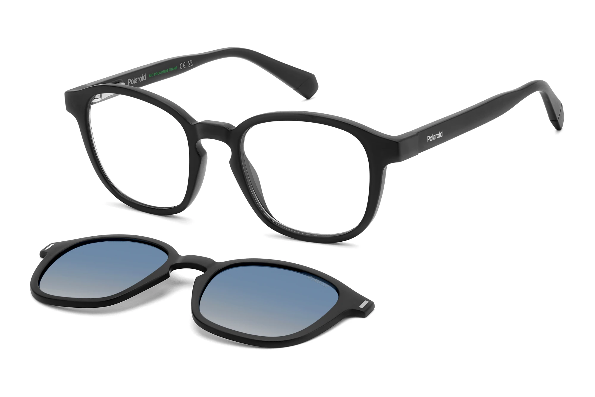 Polaroid   PLD 6203/CS 003/Z7 BLUE SHADED POLARIZEDMATTE BLACK