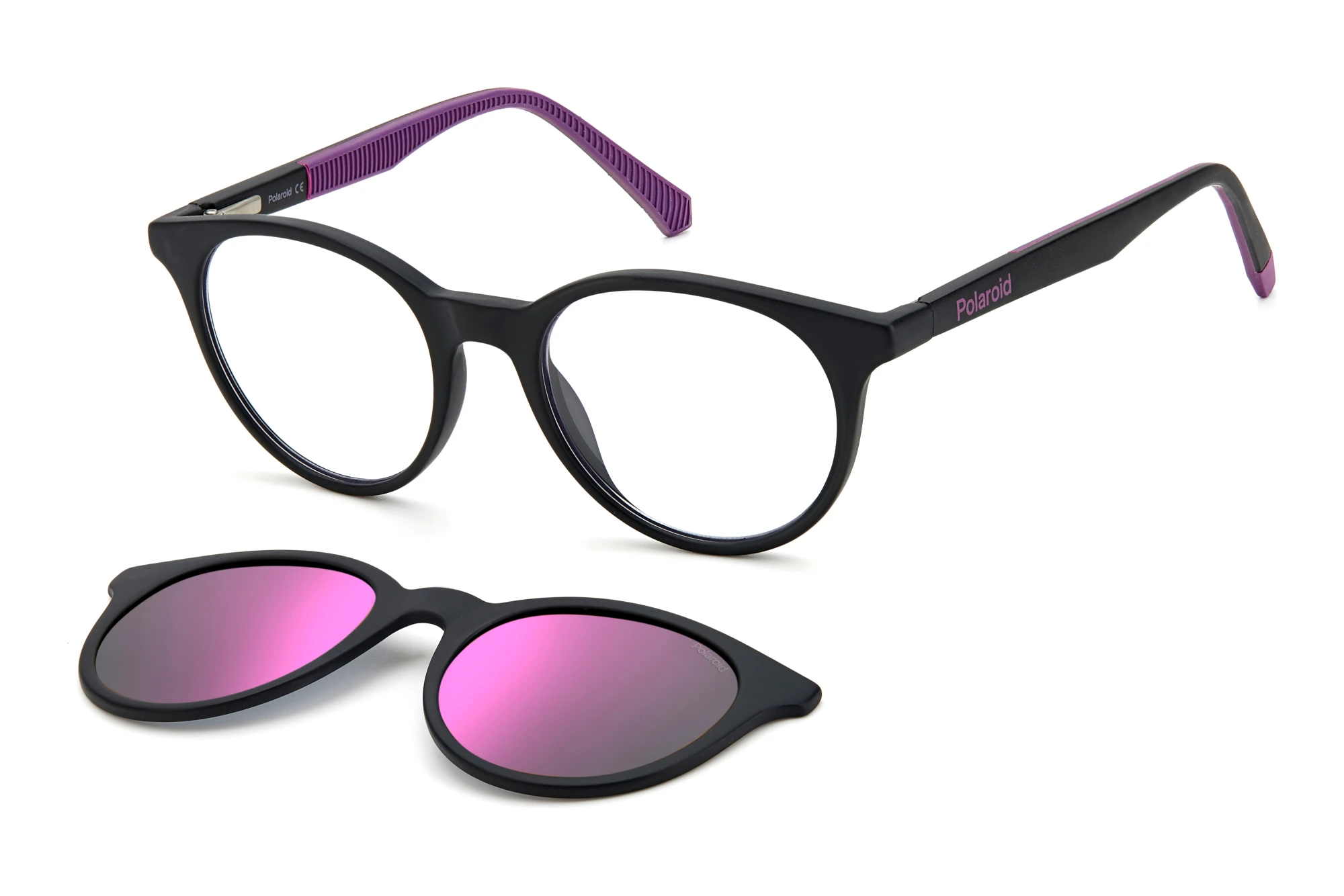 Polaroid   PLD 8044/CS 5F3/AI GREY PINK MIRROR POLARIZEDMATTE BLACK VIOLET