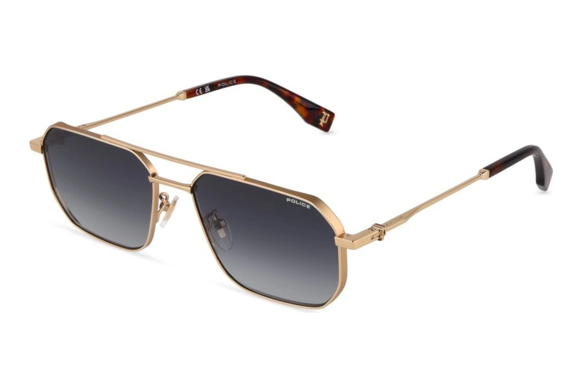 Police   SPLU74 0349 SMOKE GRADIENT SMOKESHINY ROSE GOLD WITH SANDBLASTED/SATIN /