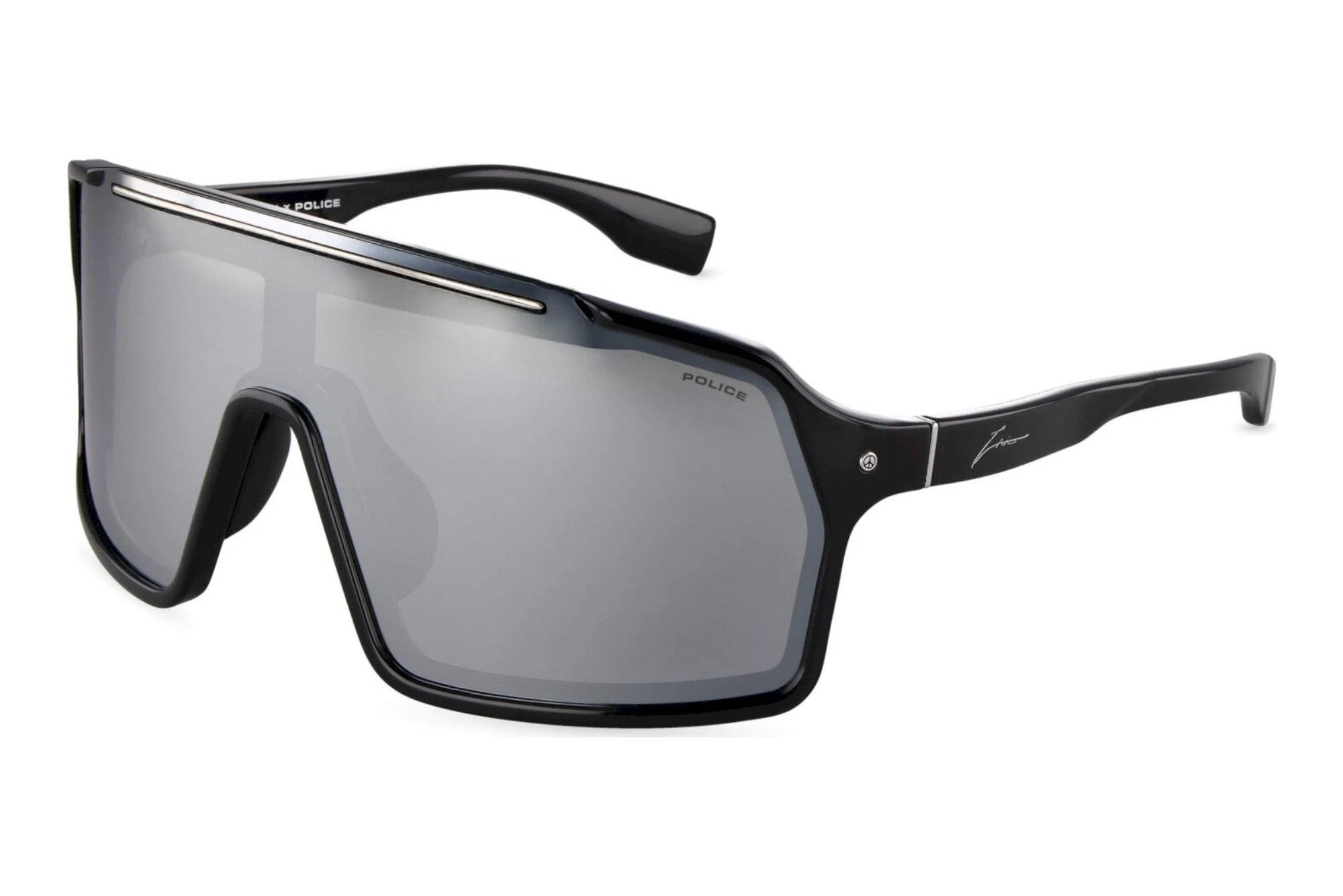 Police   SPLU84 Z42X SMOKE/MIRROR SILVERTOTAL SHINY BLACK