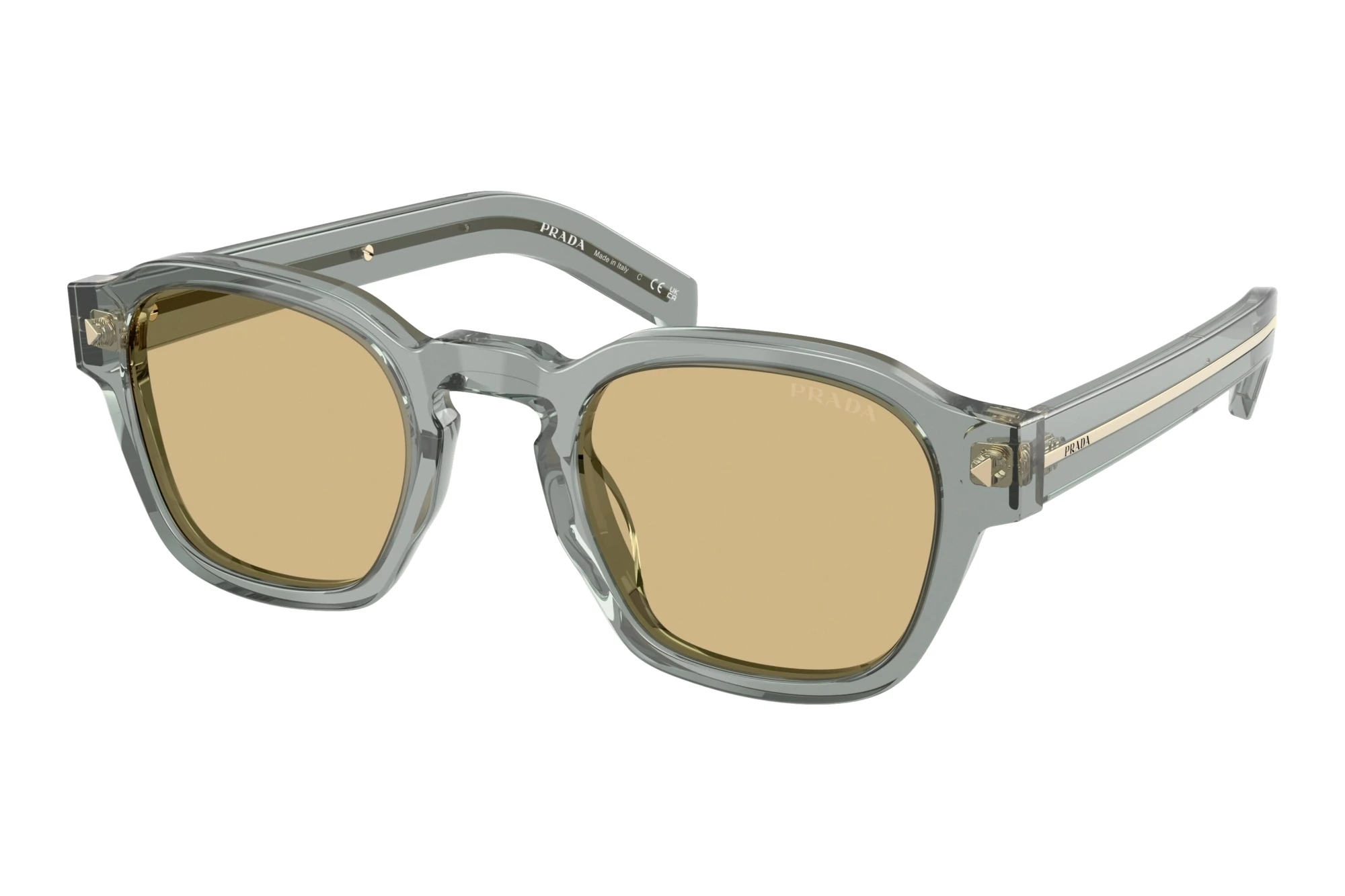 Prada   PR A16S 21J70R Light BrownTransparent Fog