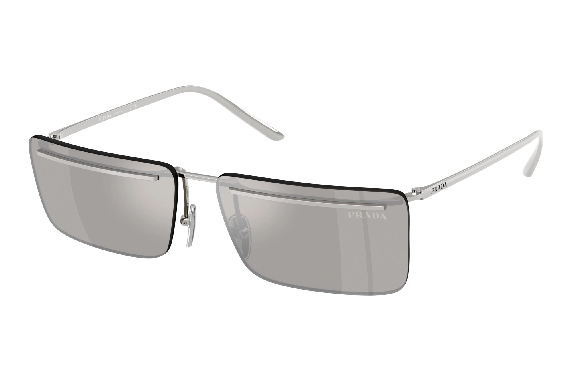 Prada   PR C53S 1BC60N Light Grey Mirror SilverSilver