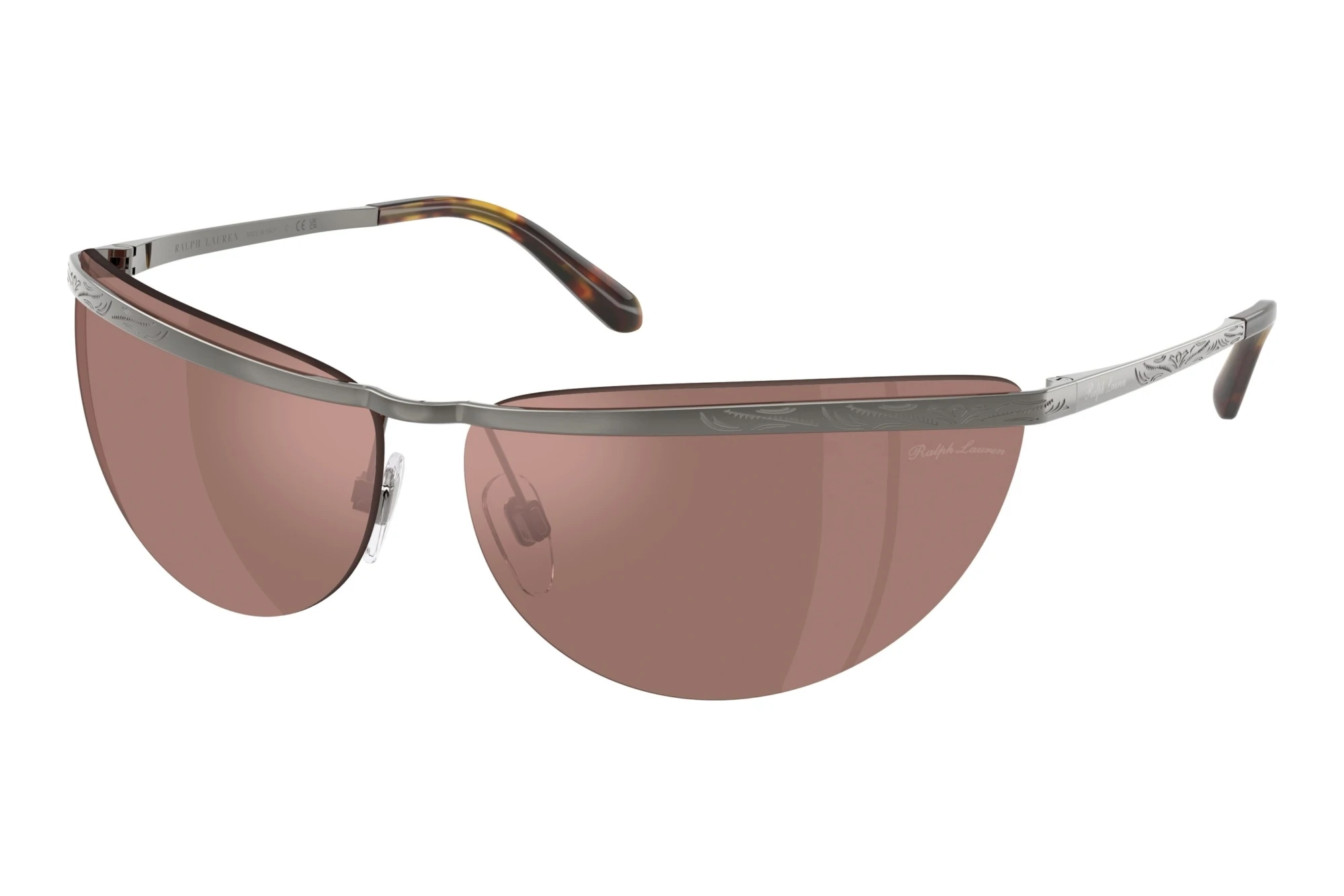 Ralph Lauren   RL7097 94716G Brown Mirror Silver Int VioletShiny Dark Gunmetal