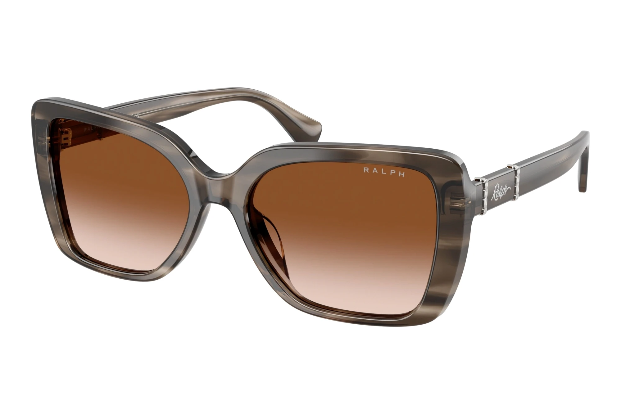 Ralph   RA5356U 638313 Gradient BrownGrey/Crystal Striped