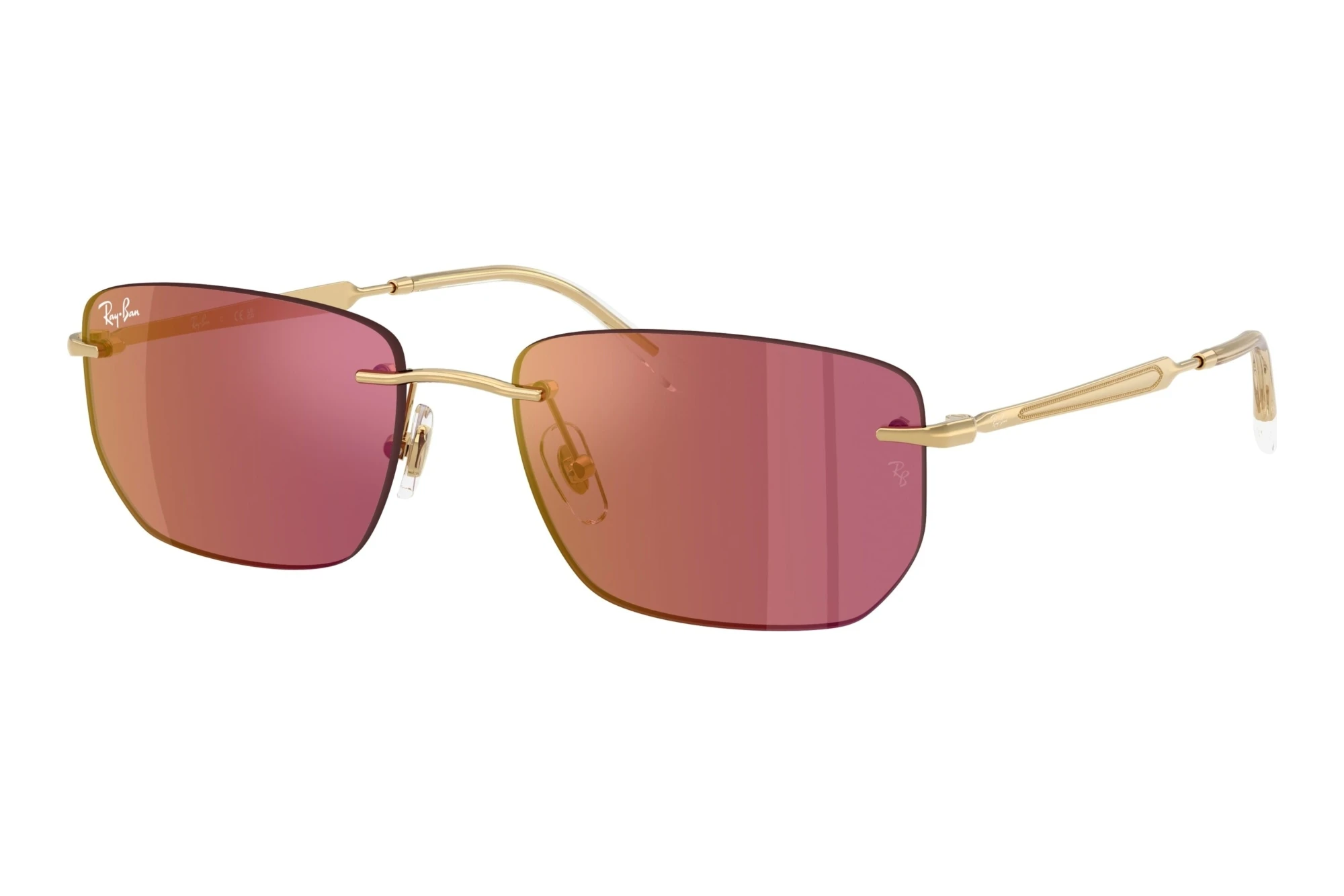 Ray-Ban   RB3768 001/D0 Dark Violet Mirror RedArista Gold