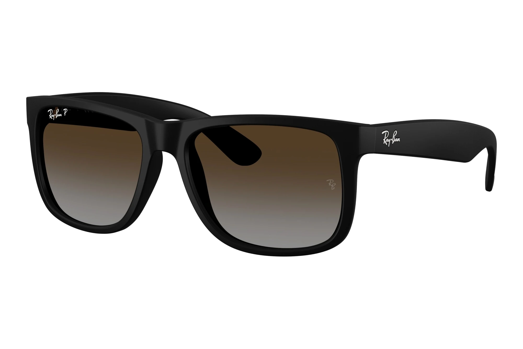 Ray-Ban   RB4165 622/T5 Polarized Light Grey Gradient BrowRubber Black