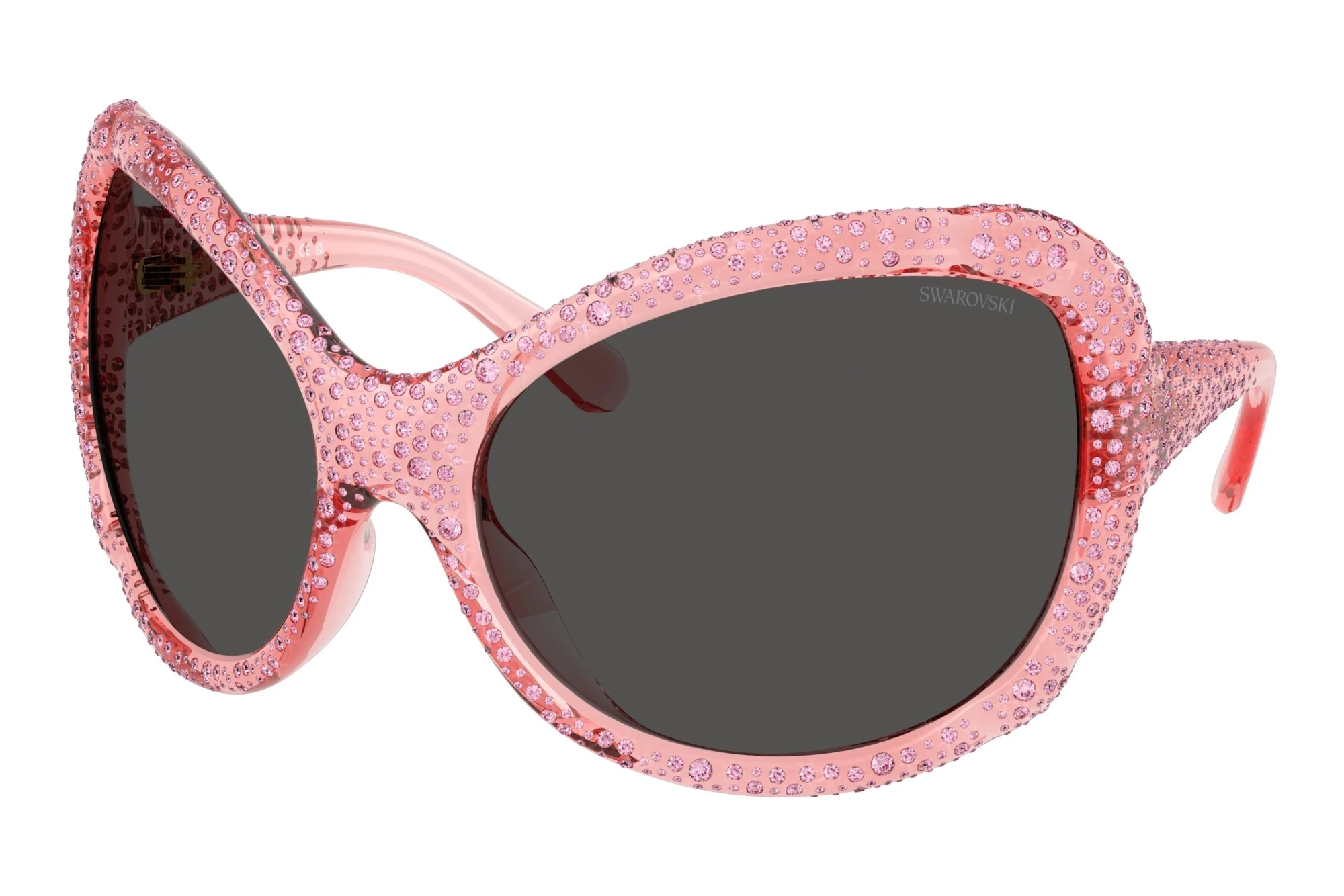 Swarovski   SK6052 108887 Dark GreyTransparent Pink