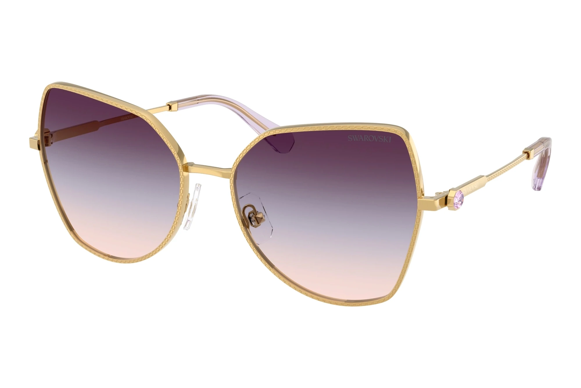 Swarovski   SK7037 4036U7 Gradient Brown/Blue/VioletGold