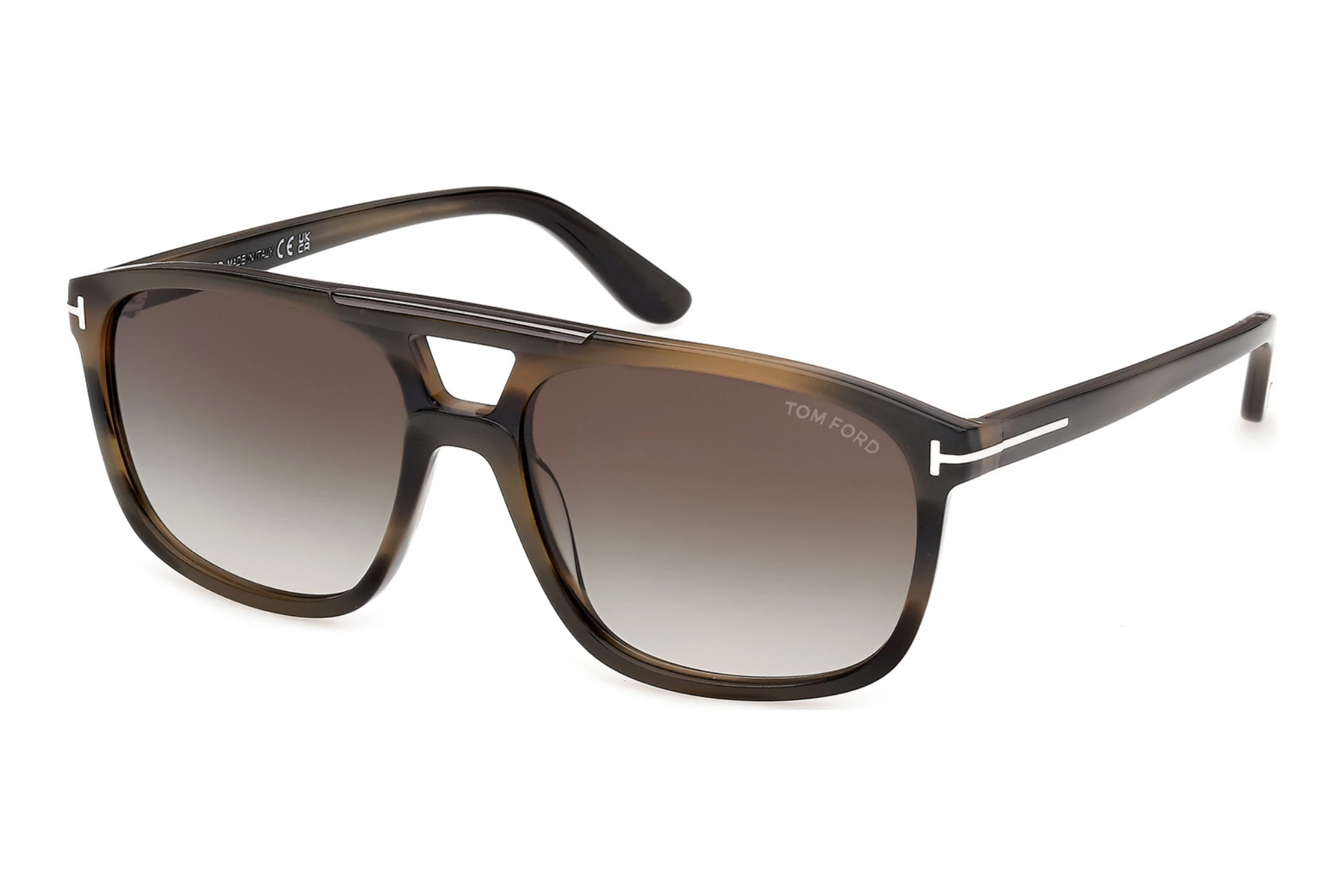 Tom Ford   FT1338 55B grau verlaufendBunt Havanna