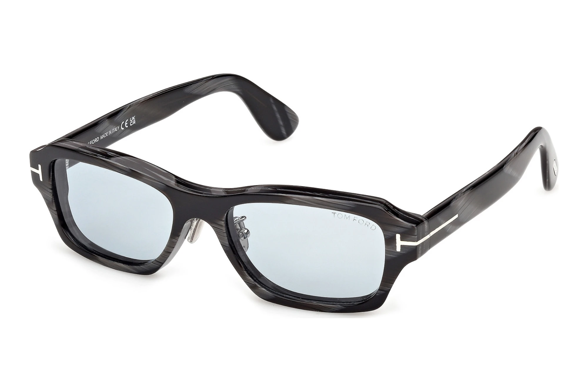 Tom Ford   FT1351-D 63A grauSchwarz Horn