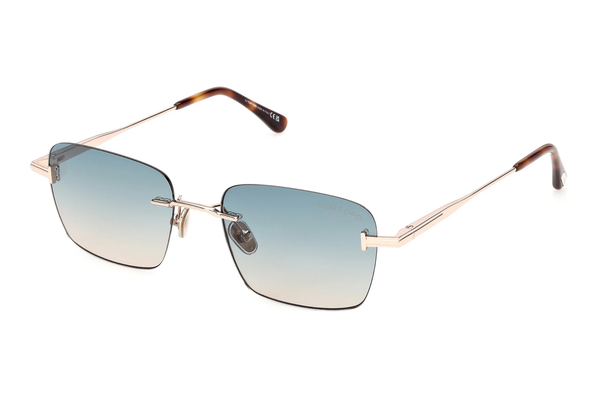 Tom Ford   FT1354 28P grün verlaufendGlänzend Rose Gold