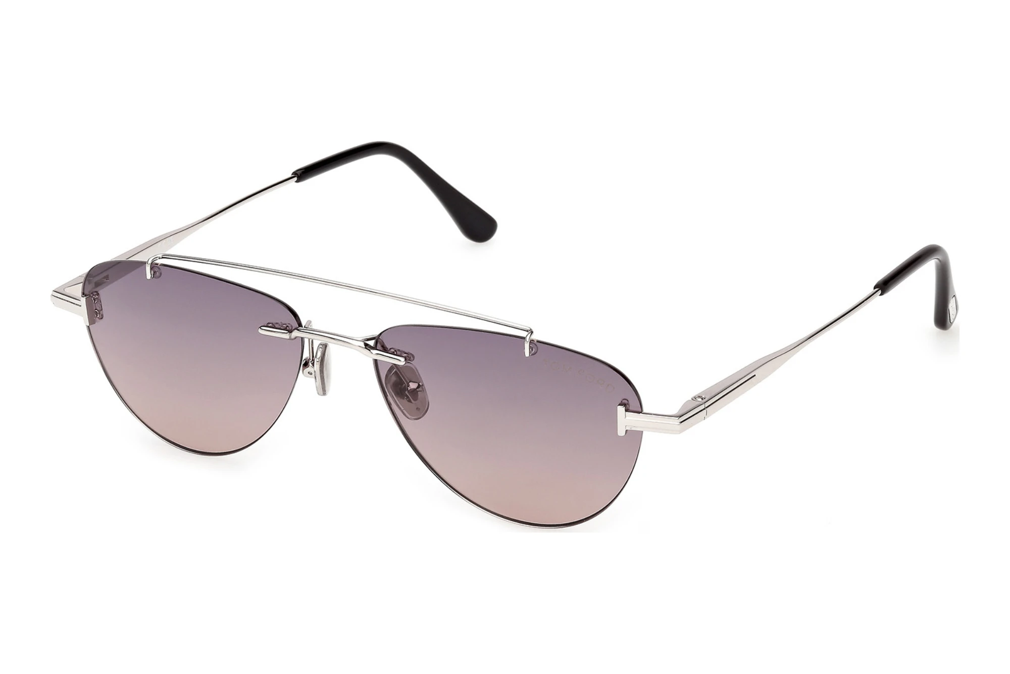 Tom Ford   FT1356 16B grau verlaufendGlänzend Palladium