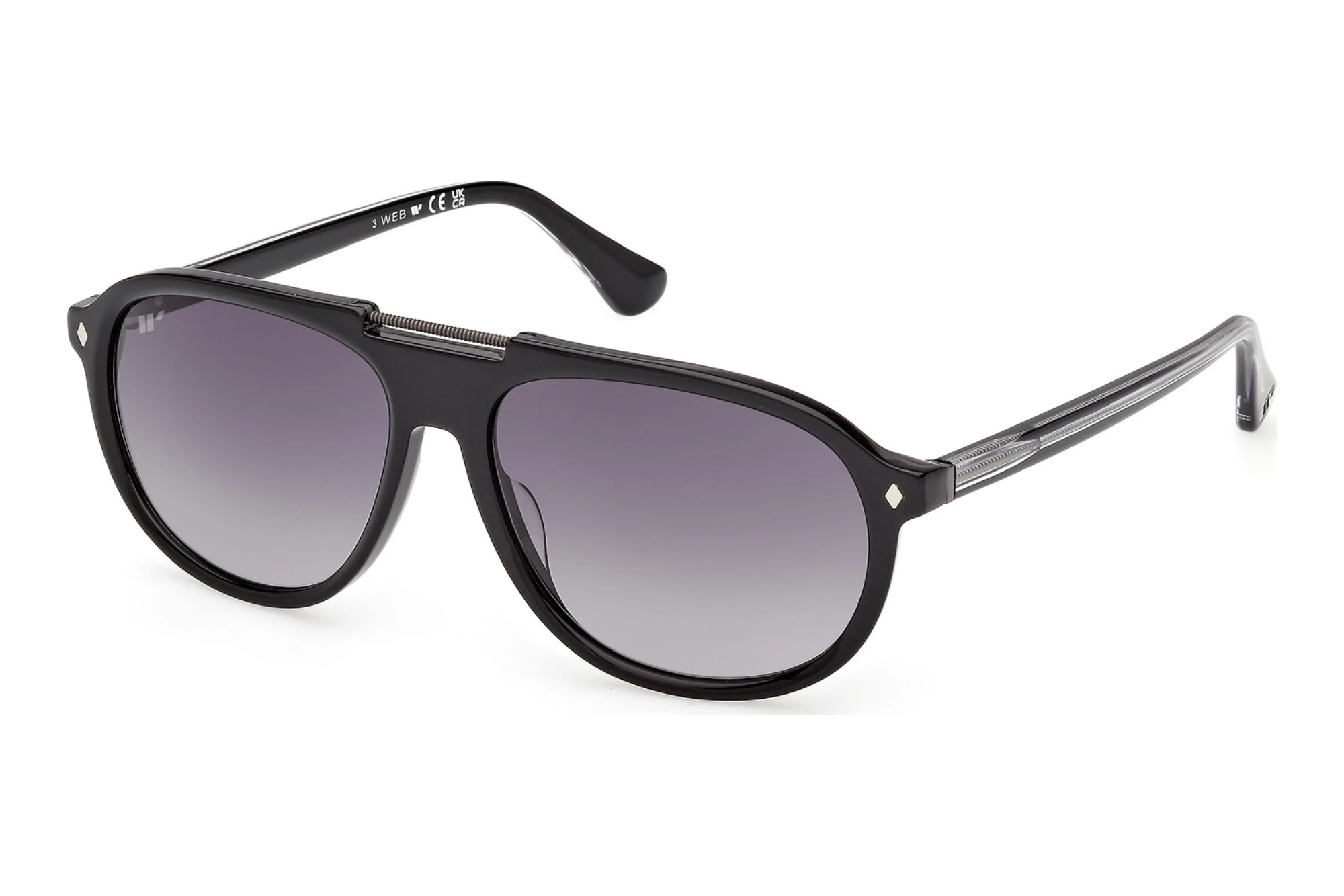 Web Eyewear   WE0394 05B grau verlaufendGlänzend Schwarz