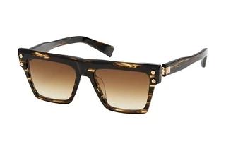 Balmain Paris BPS-121 B Dark Brown to Clear - ARDark Brown Swirl -hite Gold