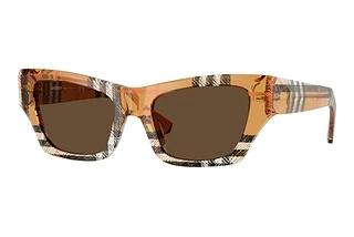 Burberry BE4441U 414673 Dark BrownCheck Sand