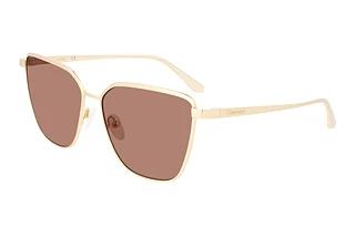 Calvin Klein CK22104S 716 GOLD GOLD / BROWN