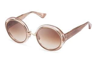 DITA DTS-406 02A Dark Brown to Clear GradientDusty Pink Swirl-White Gold
