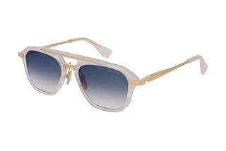 DITA DTS-416 02A DARK GREY TO CLEAR GRADIENT - DEEP BLUE FLASHWHITE SWIRL - YELLOW GOLD