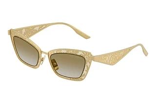 Dolce & Gabbana DG2311 12246E Grad Light Brown Mirror GoldMatte Gold