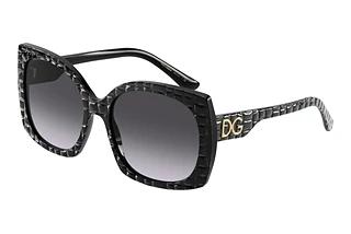 Dolce & Gabbana DG4385 32888G Light Grey Gradient BlackBlack Texture Cocco