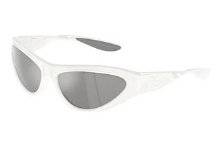 Dolce & Gabbana DG6190 33126G Light Grey Mirror Silver 80White