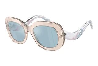 Giorgio Armani AR8217 61511N Light Blue Mirror SilverTransparent Pink