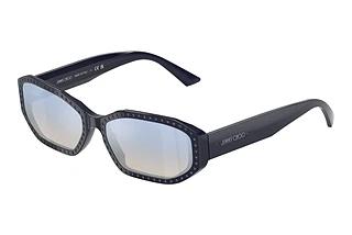 Jimmy Choo JC5021BU 5016V6 Clear Gradient Blue Mirror SilverBlue/Silver Night