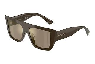 Jimmy Choo JC5026U 50605A Light Brown Mirror GoldCaper Green