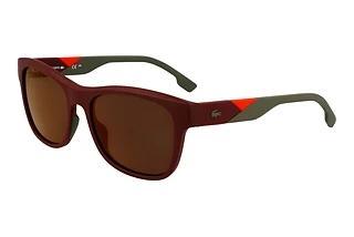 Lacoste L6043S 601 RED MATTE BURGUNDY/ORANGE MIRROR