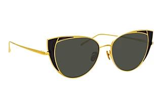 Linda Farrow LFL855 C1 GREYYELLOW GOLD / TRANSLUCENT BLACK