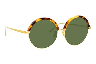 Linda Farrow LFL966 C4 DARK GREENYELLOW GOLD AND T-SHELL