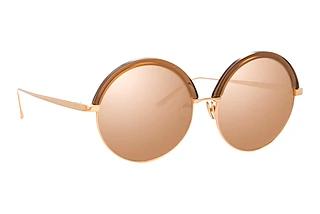 Linda Farrow LFL966 C6 ROSE GOLDROSE GOLD AND CHOCOLATE