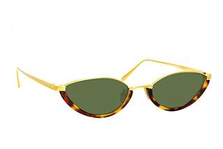 Linda Farrow LFL967 C2 DARK GREENYELLOW GOLD AND T-SHELL