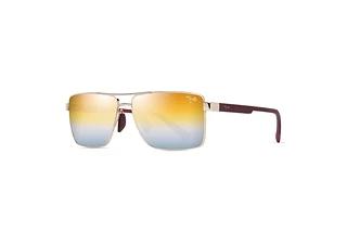 Maui Jim Piha DGS621-16 Dual Mirror Gold to SilverShiny Gold w/Burgundy