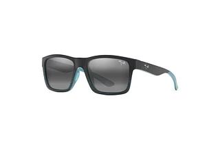 Maui Jim The Flats 897-02 Neutral GreyBlack w/Teal Stripes