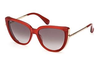 Max Mara MM0095 66B grau verlaufendGlänzend Dunkelrot