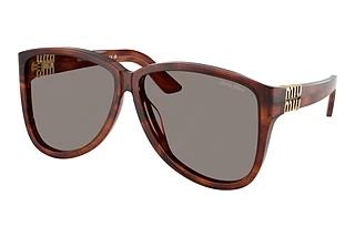 Miu Miu MU A08S 26E80Q Dark GreyStriped Tobacco