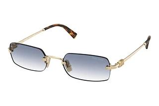 Miu Miu MU B50S ZVN80O Clear Gradient Light BluePale Gold