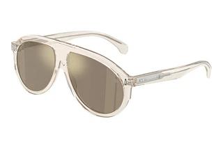 Moncler ME6001 30035A Light Brown Mirror GoldTransparent Butter