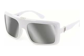 Police SPLF62 04AW SMOKE/MIRROR SILVERSHINY FULL WHITE W/MATT WHITE PARTS